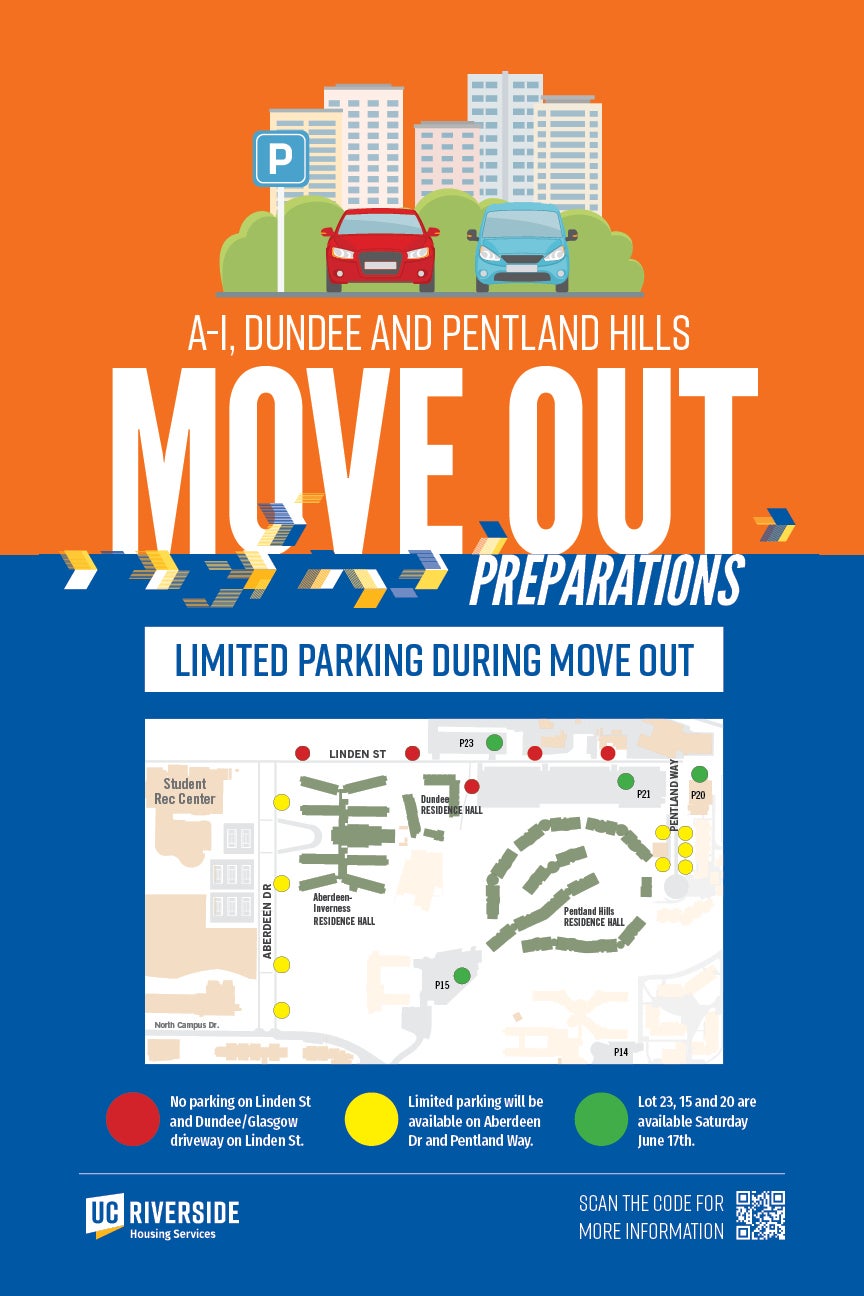 Residence Halls Move-Out Limited Parking