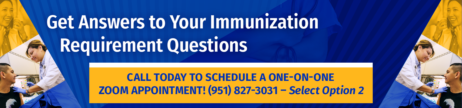 Immunizations Zoom Appointments