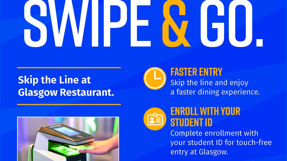 ExpressWave Enrollment: swipe & go. Skip the Line at Glasgow Restaurant.