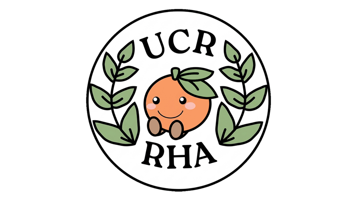 UCR Residence Halls Association logo for Glen Mor Open House event.