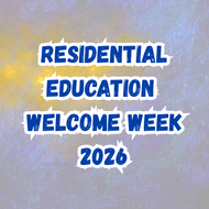 Residential Education Welcome Week banner.