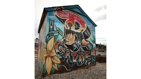 R'Garden tool shed for the R'Garden Planting event.