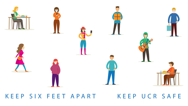 Keep Six Feet Apart - Keep UCR Safe