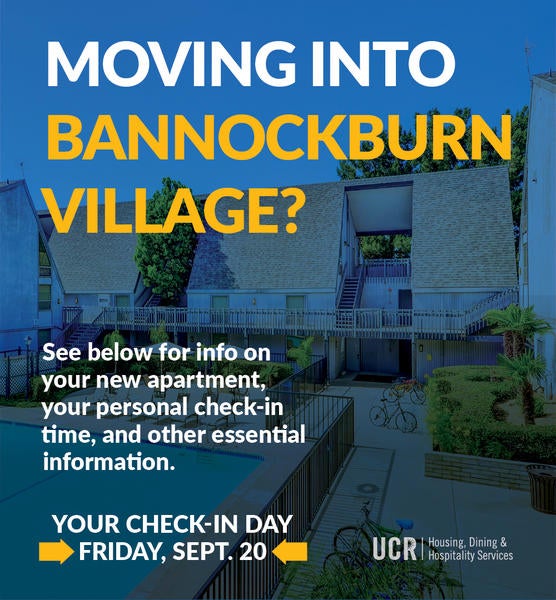 Moving Into Bannockburn Village? See text of email for more information.