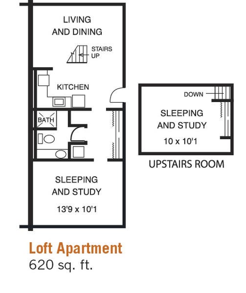 Bannockburn Loft Apartment Floor Plan