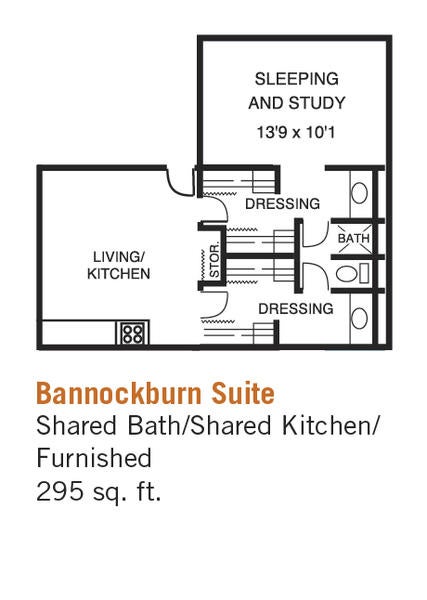 Bannockburn Suite Furnished Floor Plan