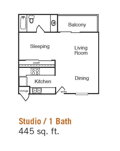 Falkirk Studio Floor Plan