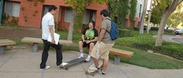 Students chatting 