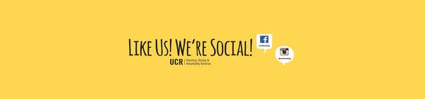 Follow UCR Housing on Social Media