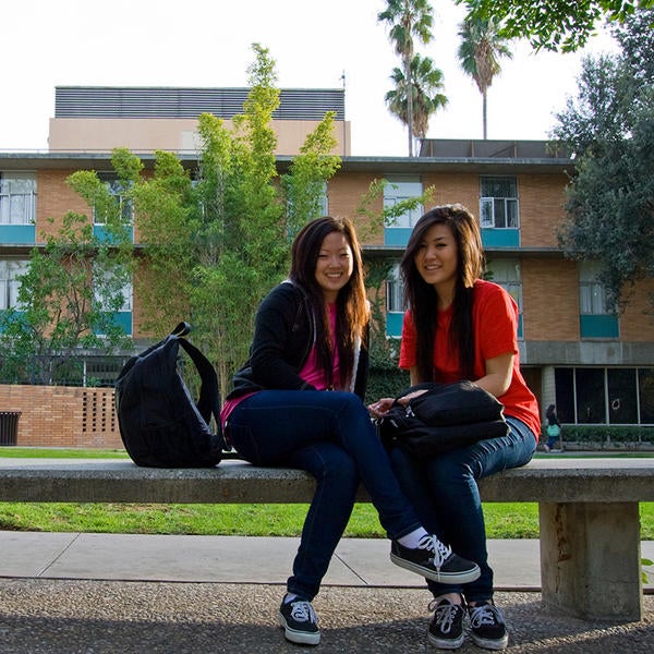 Students smiling