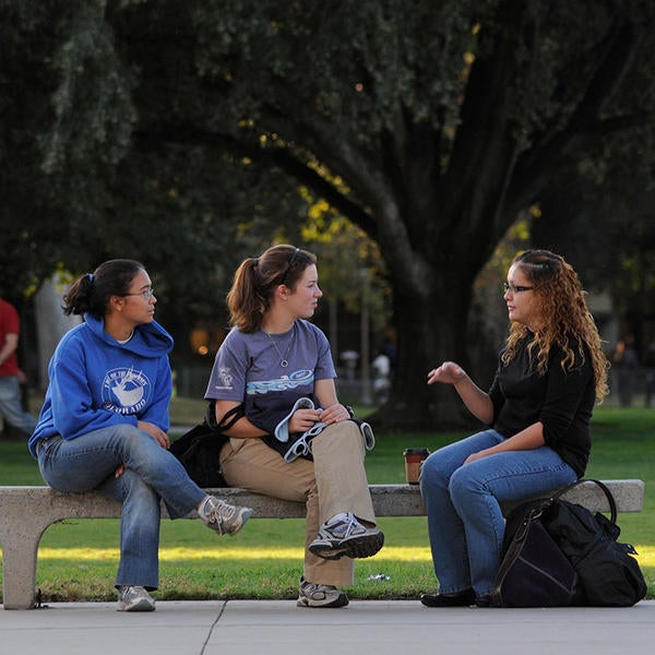 Students chatting