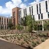 An exterior view of North District 2 from the courtyard.