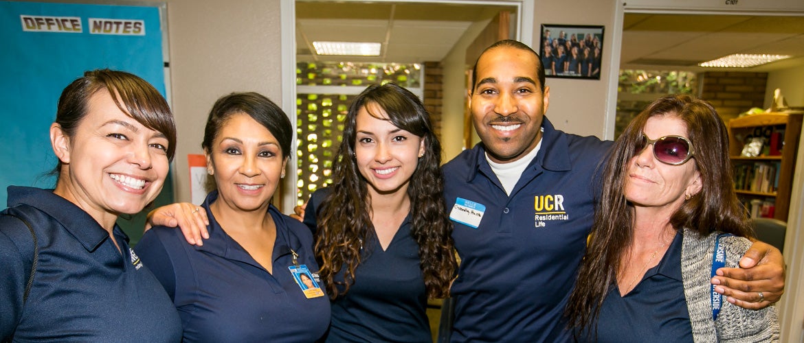 career opportunities five employees smiling