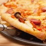 Closeup of pizza