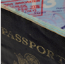 Closeup of passport